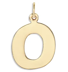 O Cutout Letter Charm