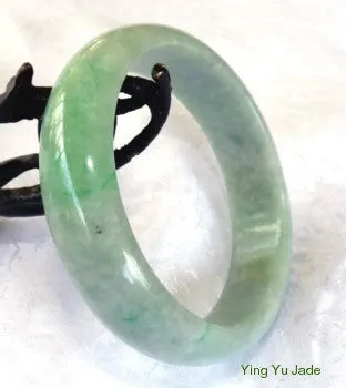 Older Vintage Jadeite Good Green Bangle Bracelet 57.5mm (BB2750)