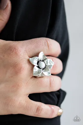 Paparazzi Accessories - Ask For Flowers #R763 - White Ring