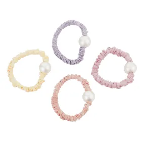 PASTEL SET  PEARL SCRUNCHIES