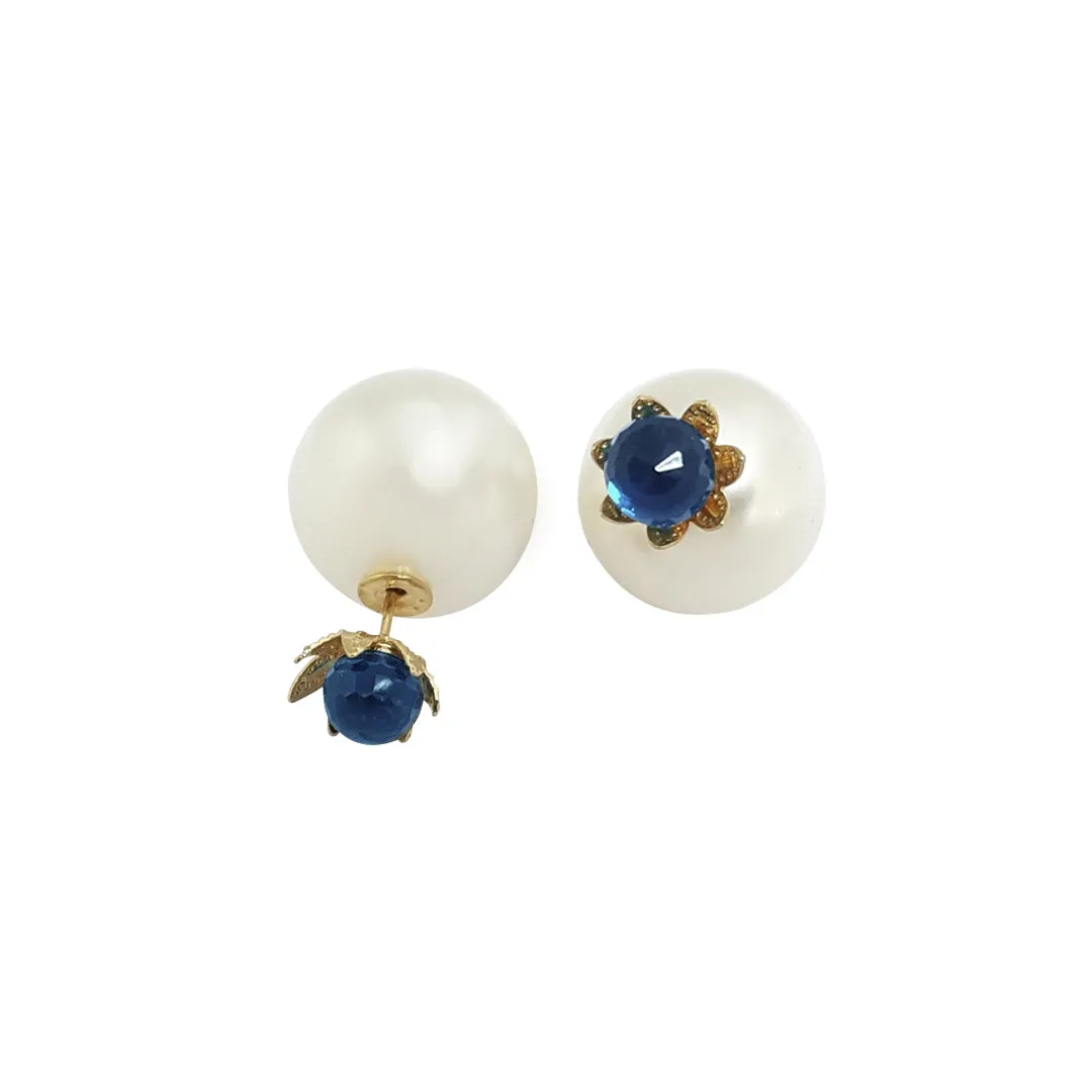 Pearl Flower Earrings, Attractive and fun