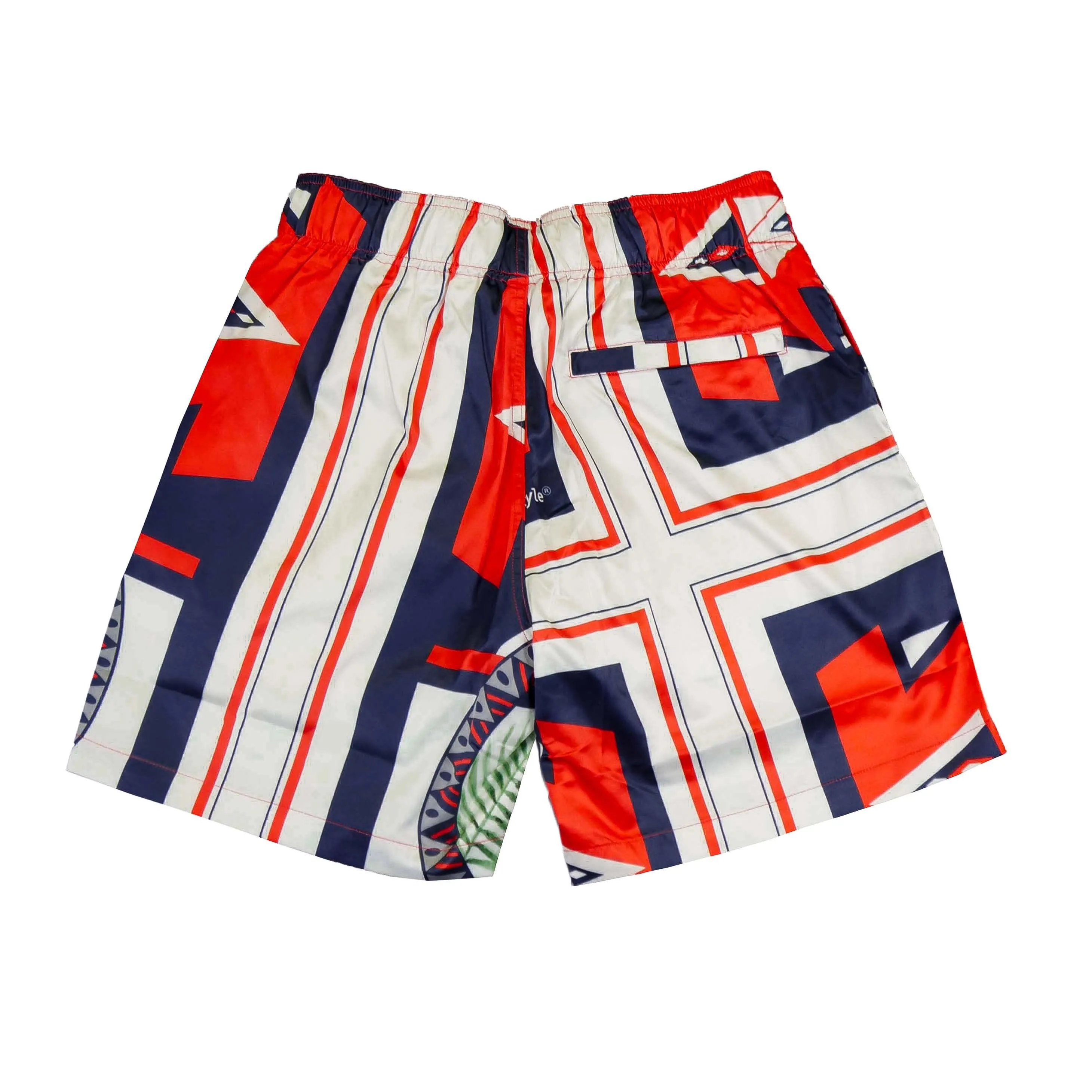 PILLAN RESORT SHORTS BLUE/RED