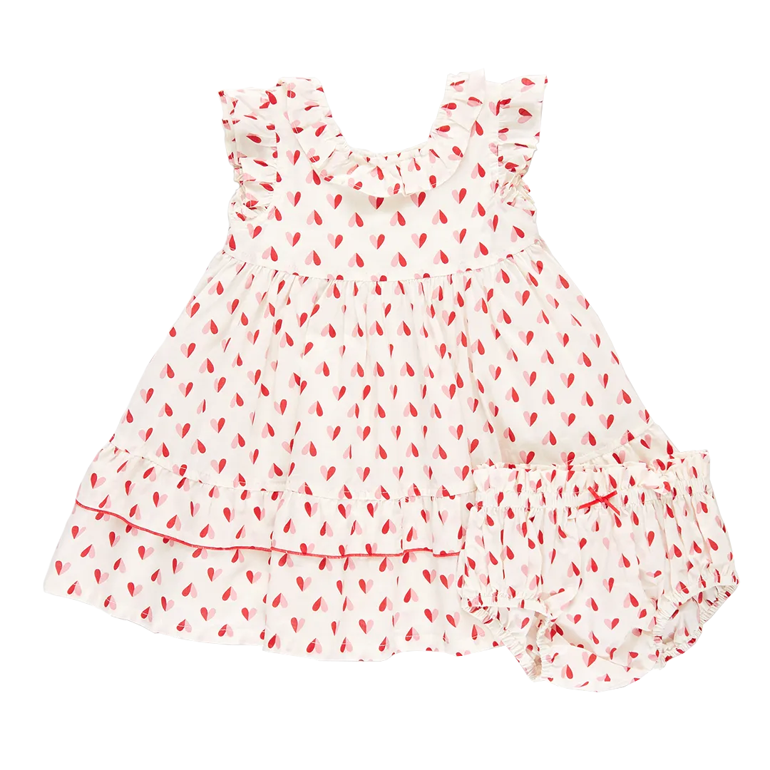 Pink Chicken Baby Girls Judith Dress Set - Paper Hearts