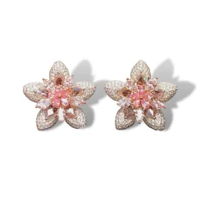 PINK STAR  Marquise Cut Fancy Pink Diamond Stud Earrings GIA Certified