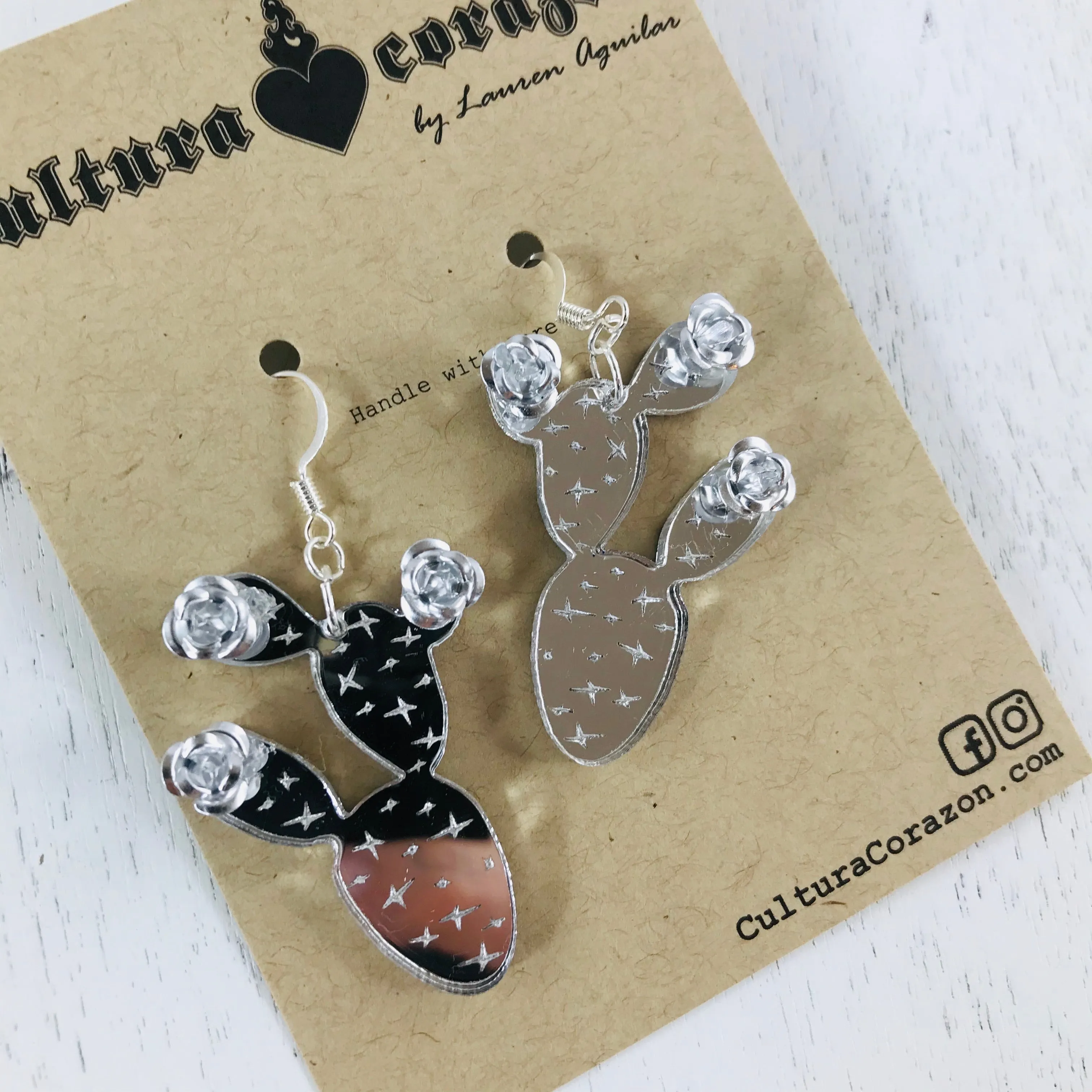 Prickly Pear Cactus Earrings