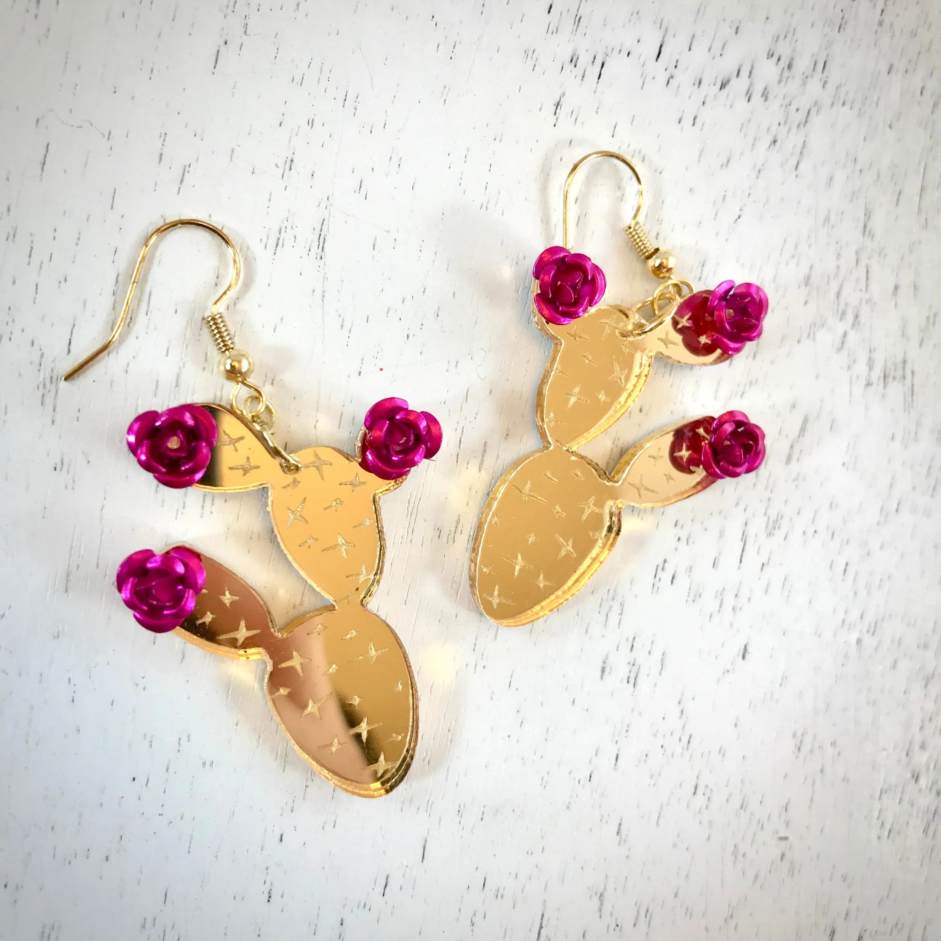 Prickly Pear Cactus Earrings