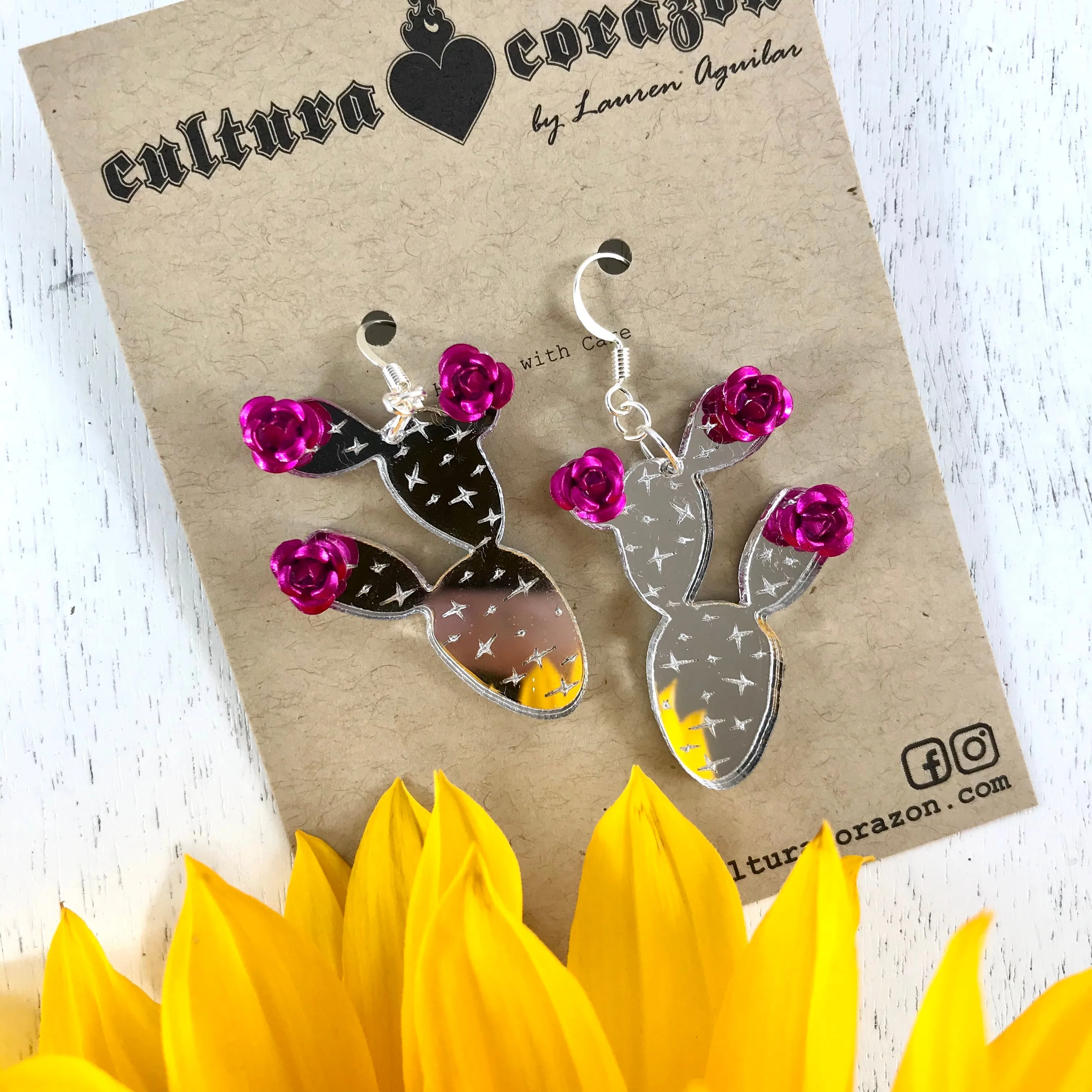 Prickly Pear Cactus Earrings