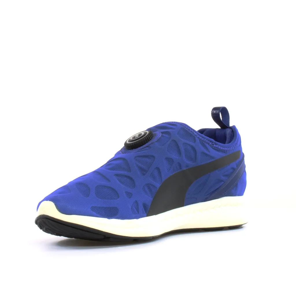 Puma Disc Sleeve Ignite Foam Blue Textile Disc Slip On Mens Trainers 360946 02