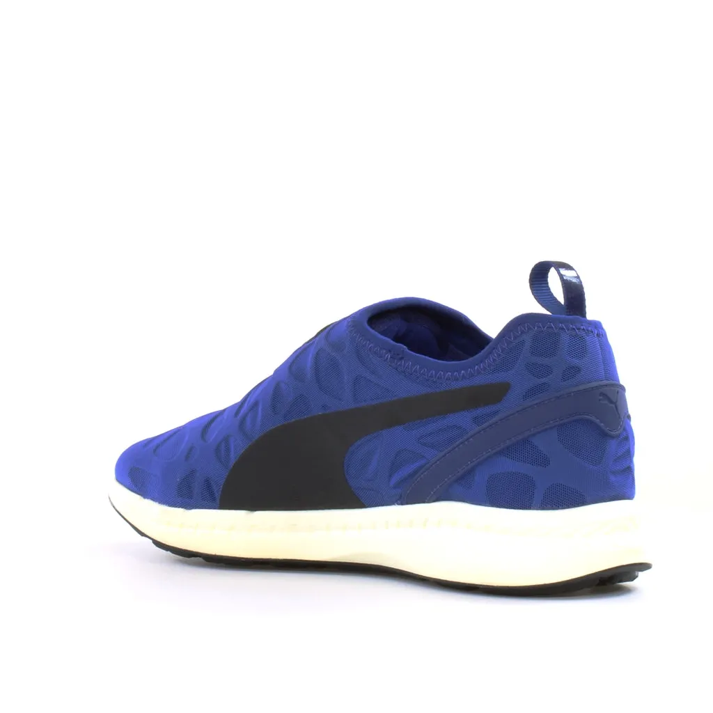 Puma Disc Sleeve Ignite Foam Blue Textile Disc Slip On Mens Trainers 360946 02