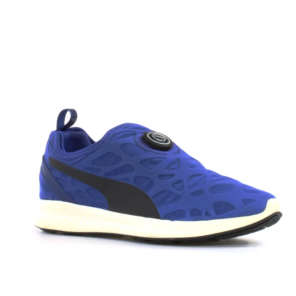 Puma Disc Sleeve Ignite Foam Blue Textile Disc Slip On Mens Trainers 360946 02