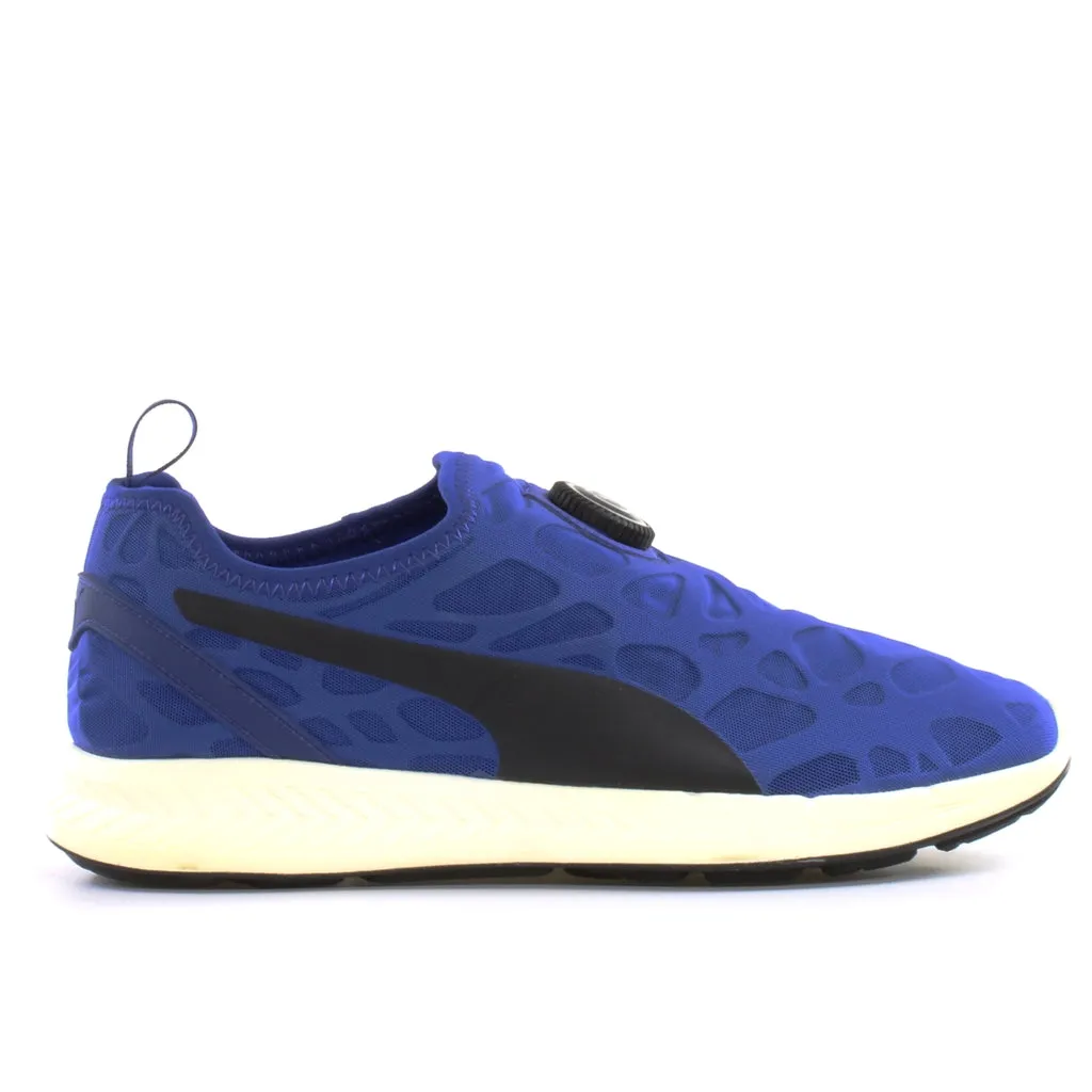 Puma Disc Sleeve Ignite Foam Blue Textile Disc Slip On Mens Trainers 360946 02