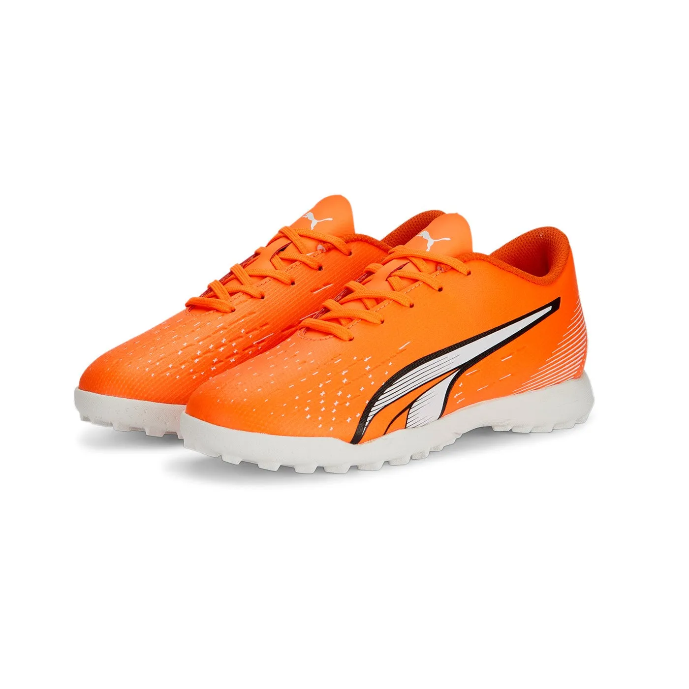 Puma Ultra Play TT boy's soccer shoe 107236 01 orange-white-blue