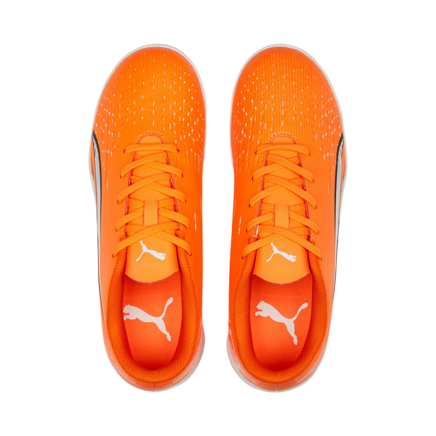 Puma Ultra Play TT boy's soccer shoe 107236 01 orange-white-blue