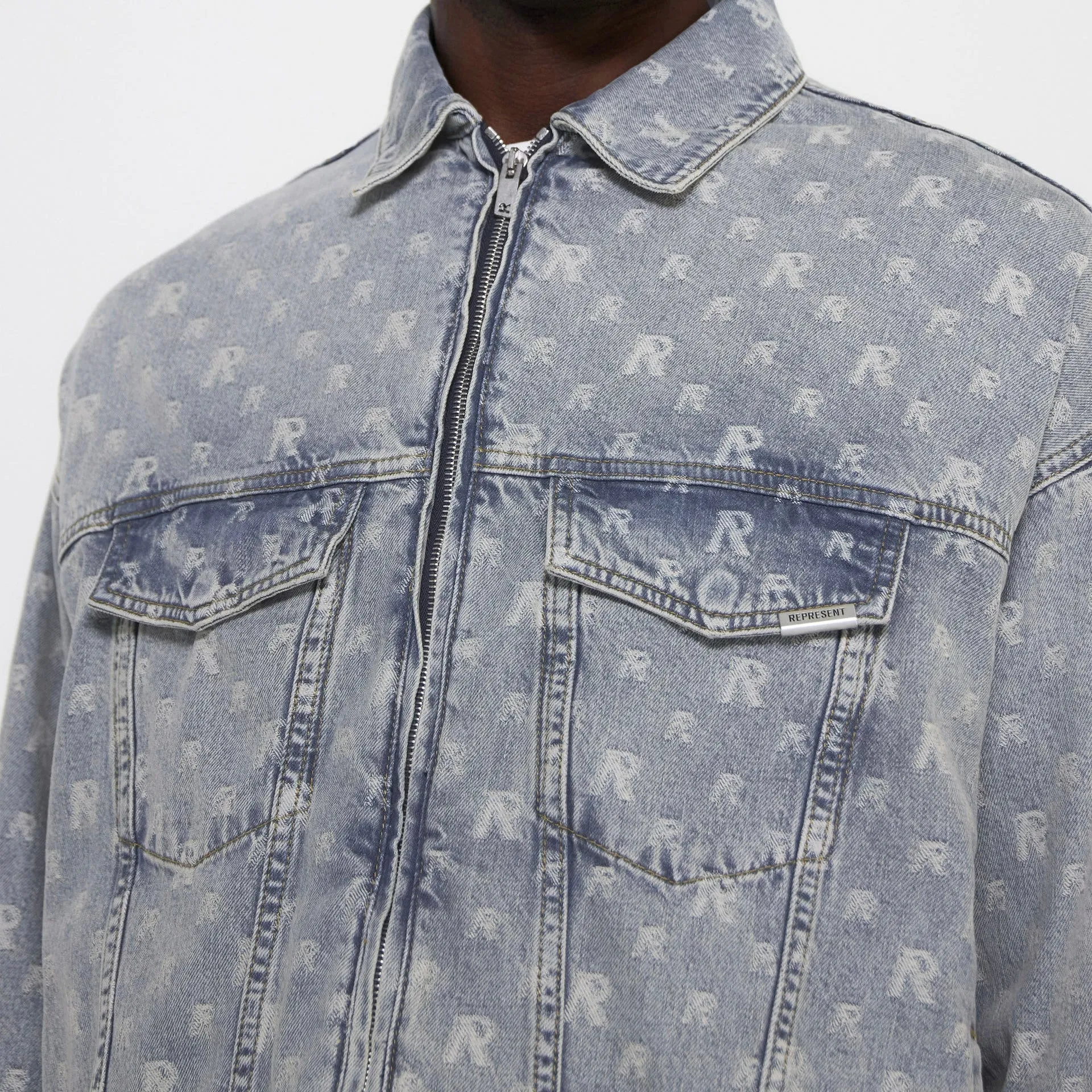 Represent R4 Monogram Denim Jacket