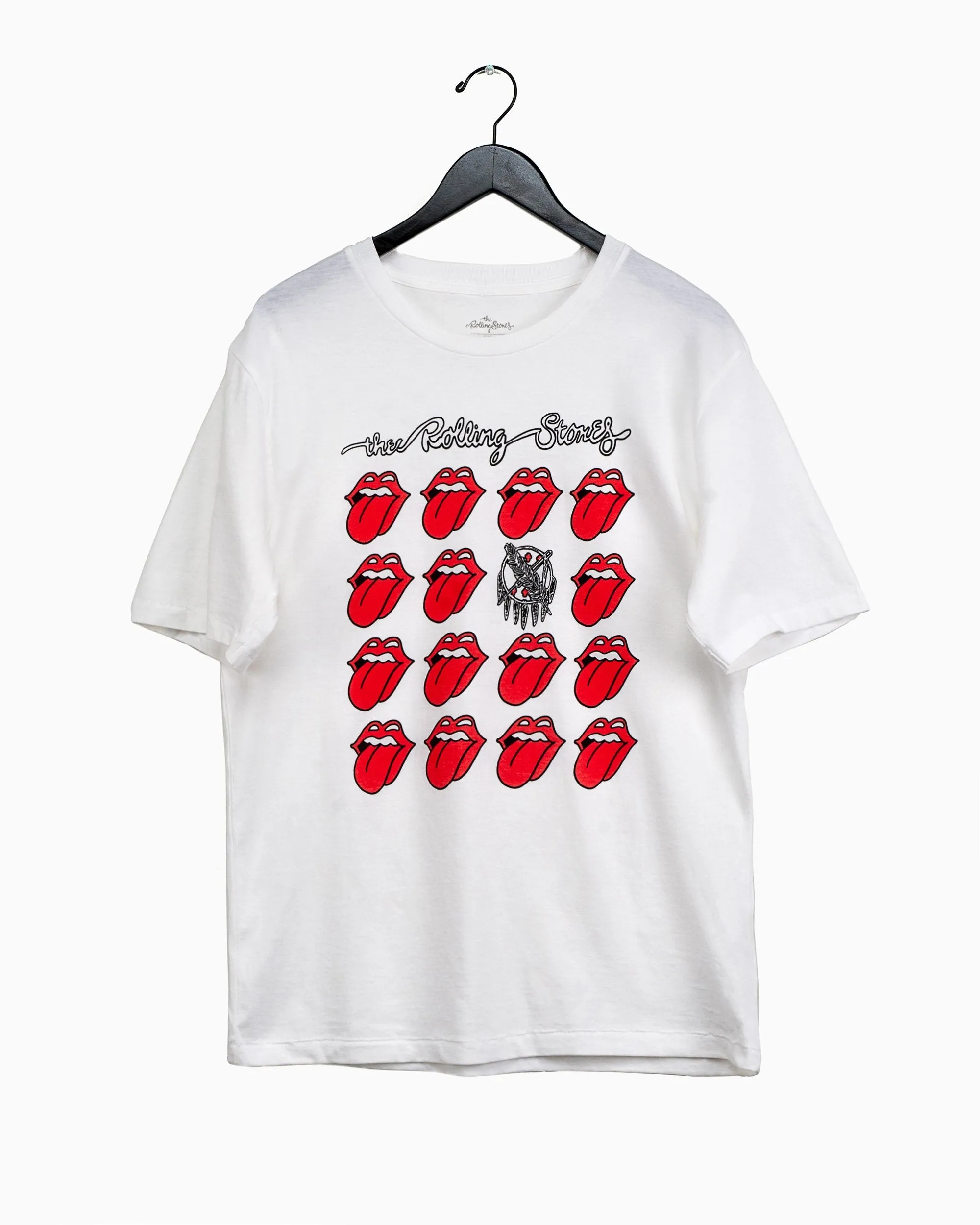 Rolling Stones Oklahoma Flag Multi Lick White Tee