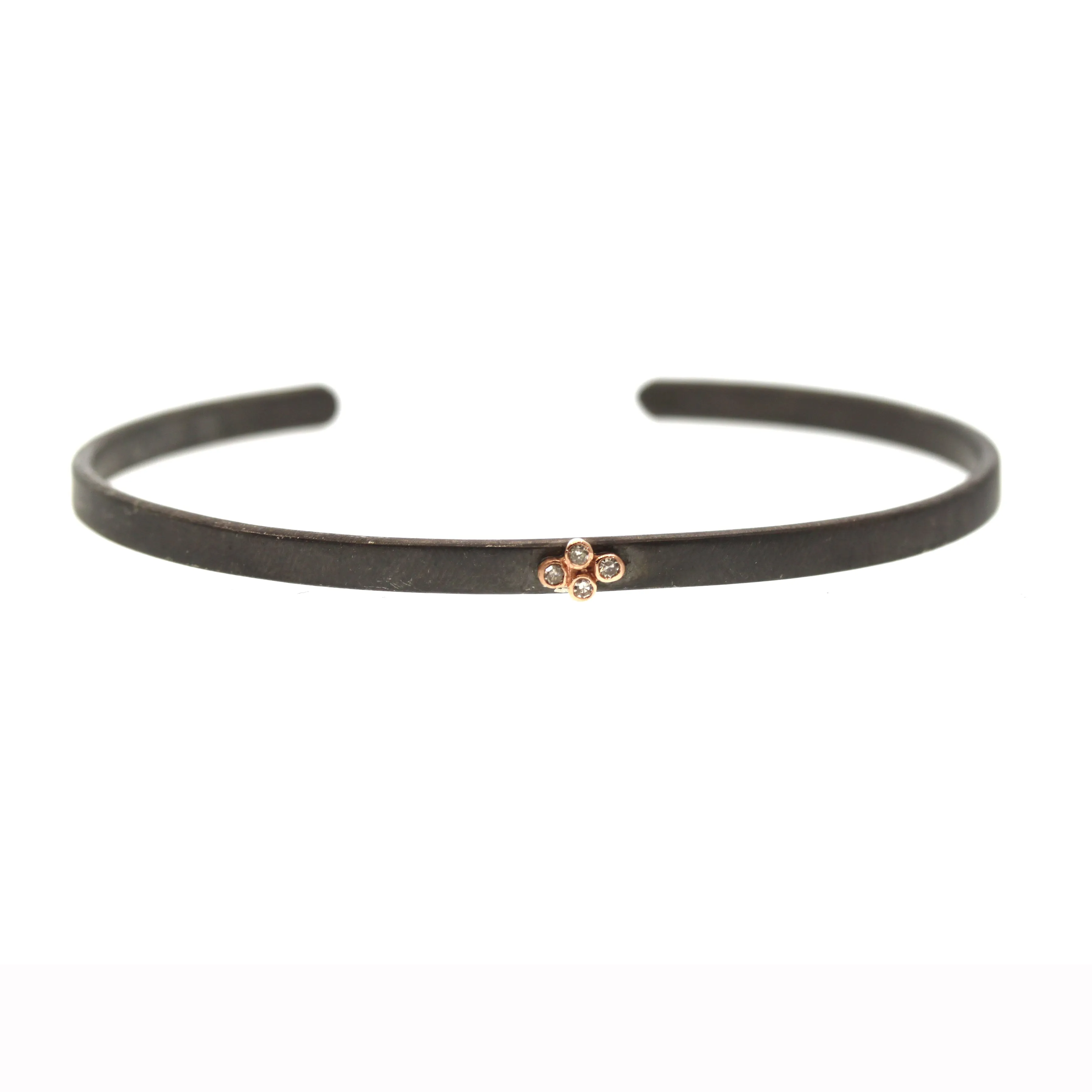 Rose Clover Cuff Bracelet