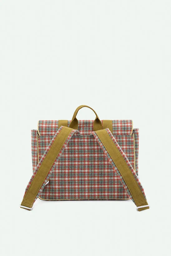 School Bag - Adventure - Tartan Map Green