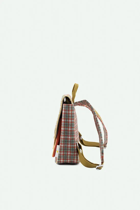 School Bag - Adventure - Tartan Map Green