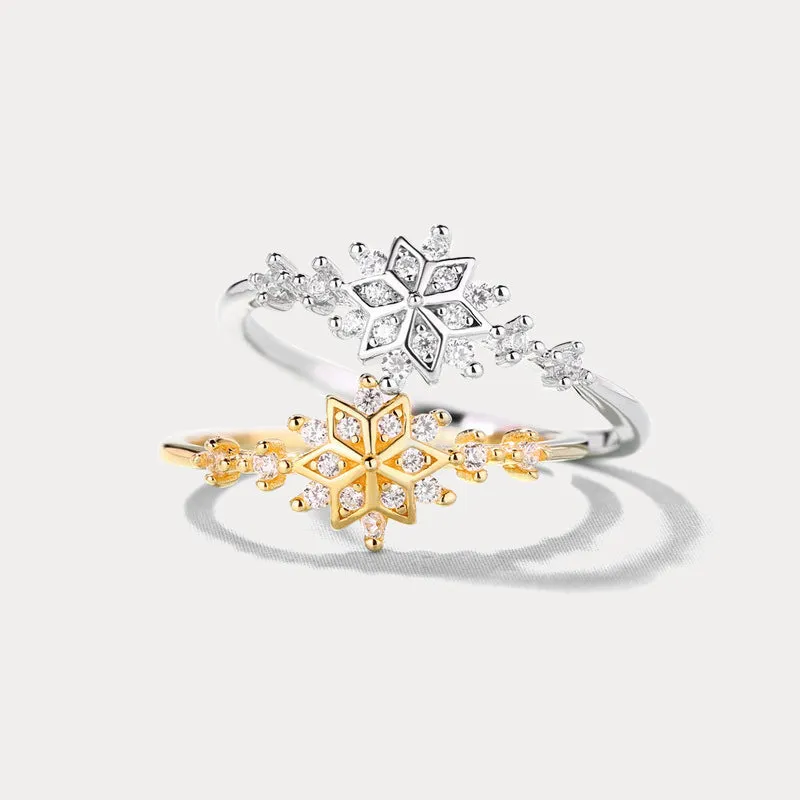 Snowflake Diamond Ring