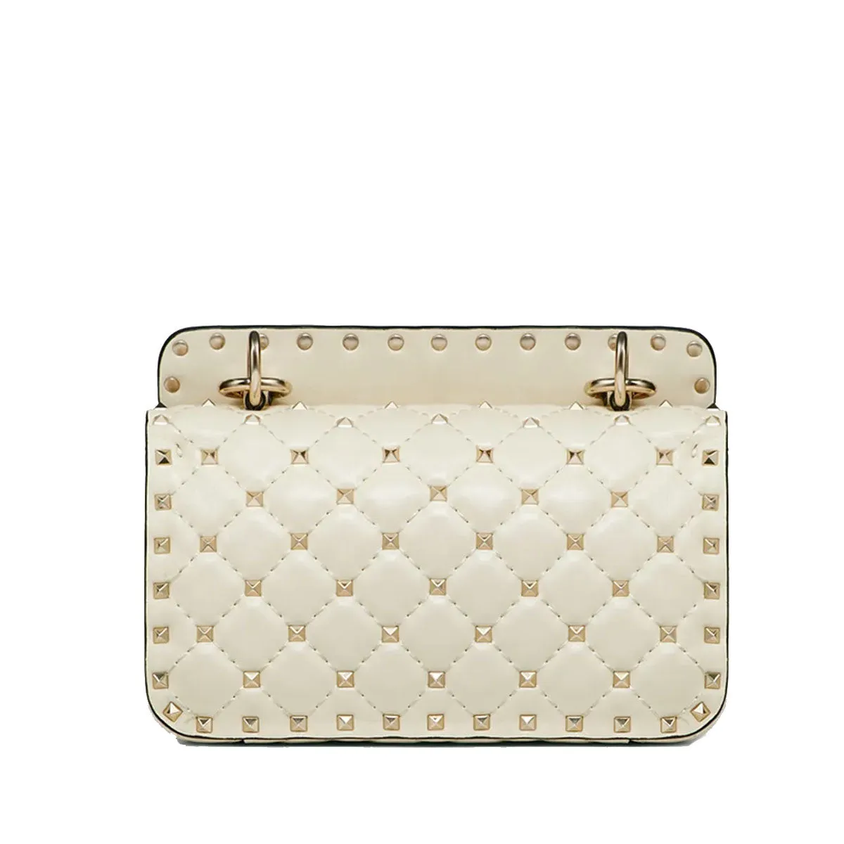 Spike Shoulder Bag Small, Ivory