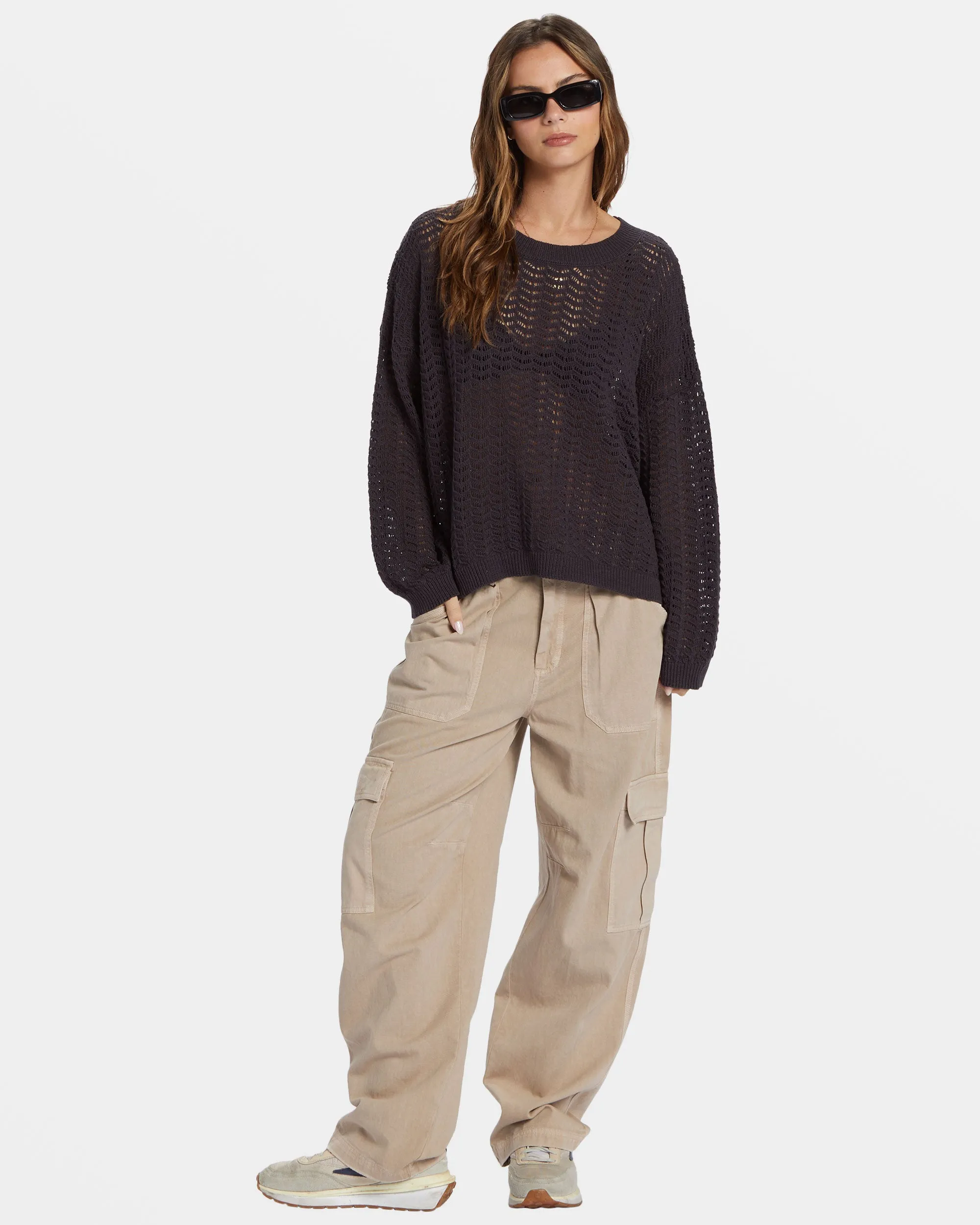 Sunlit Pullover Sweater - Black Sands