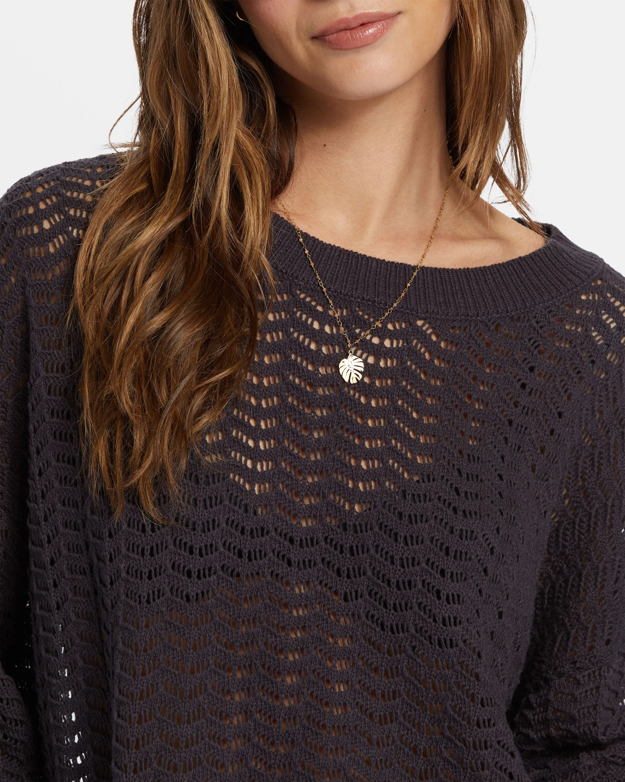 Sunlit Pullover Sweater - Black Sands