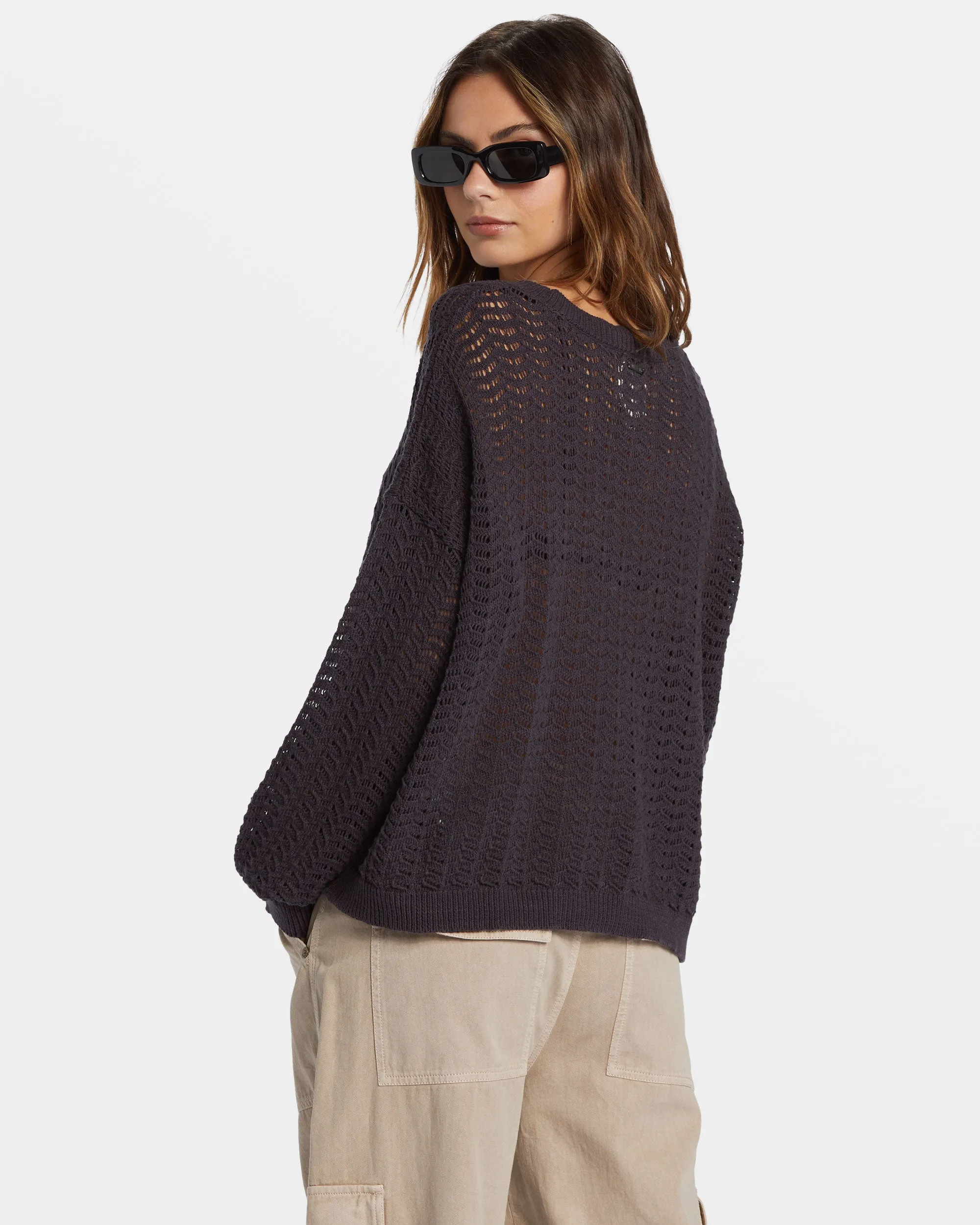 Sunlit Pullover Sweater - Black Sands