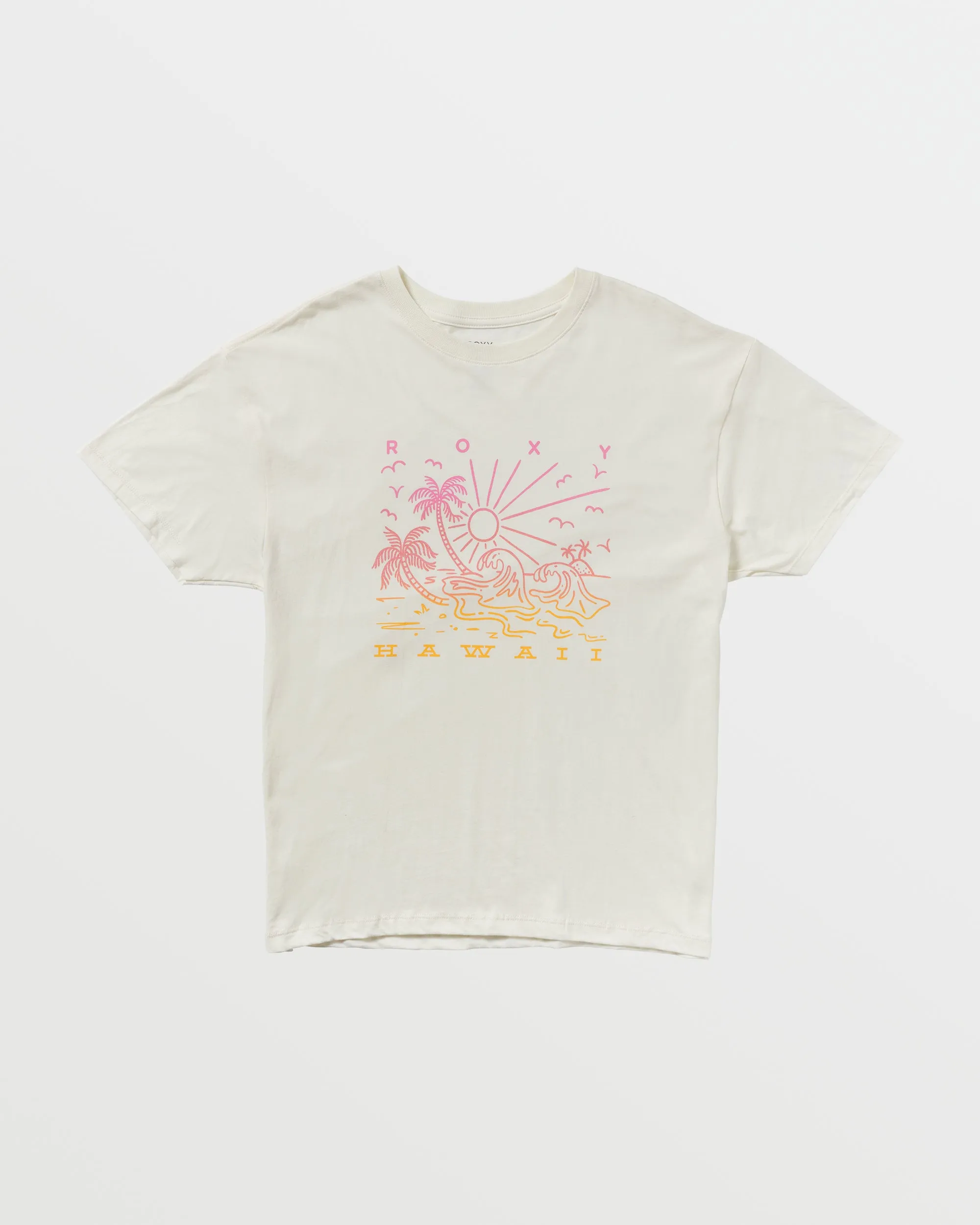 Sunny Days Hawaii Boyfriend T-Shirt - Egret