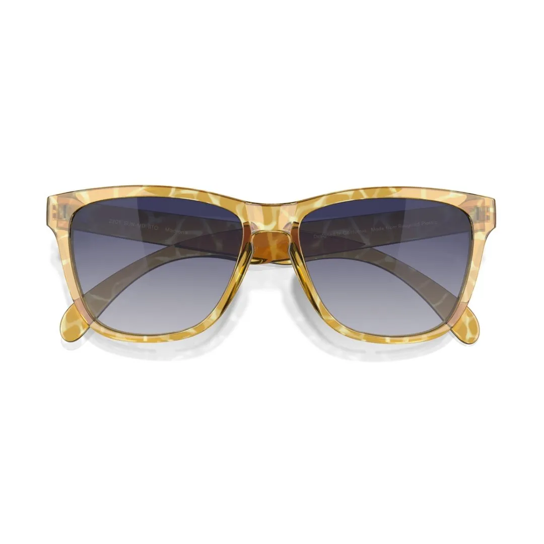 Sunski Madrona Polarized Sunglasses - Blonde Tortoise Ocean