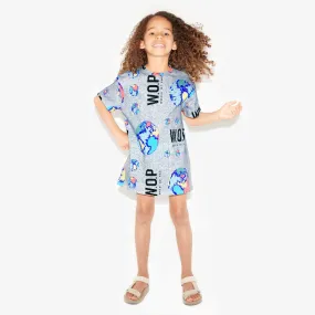 T-shirt dress for children in organic cotton