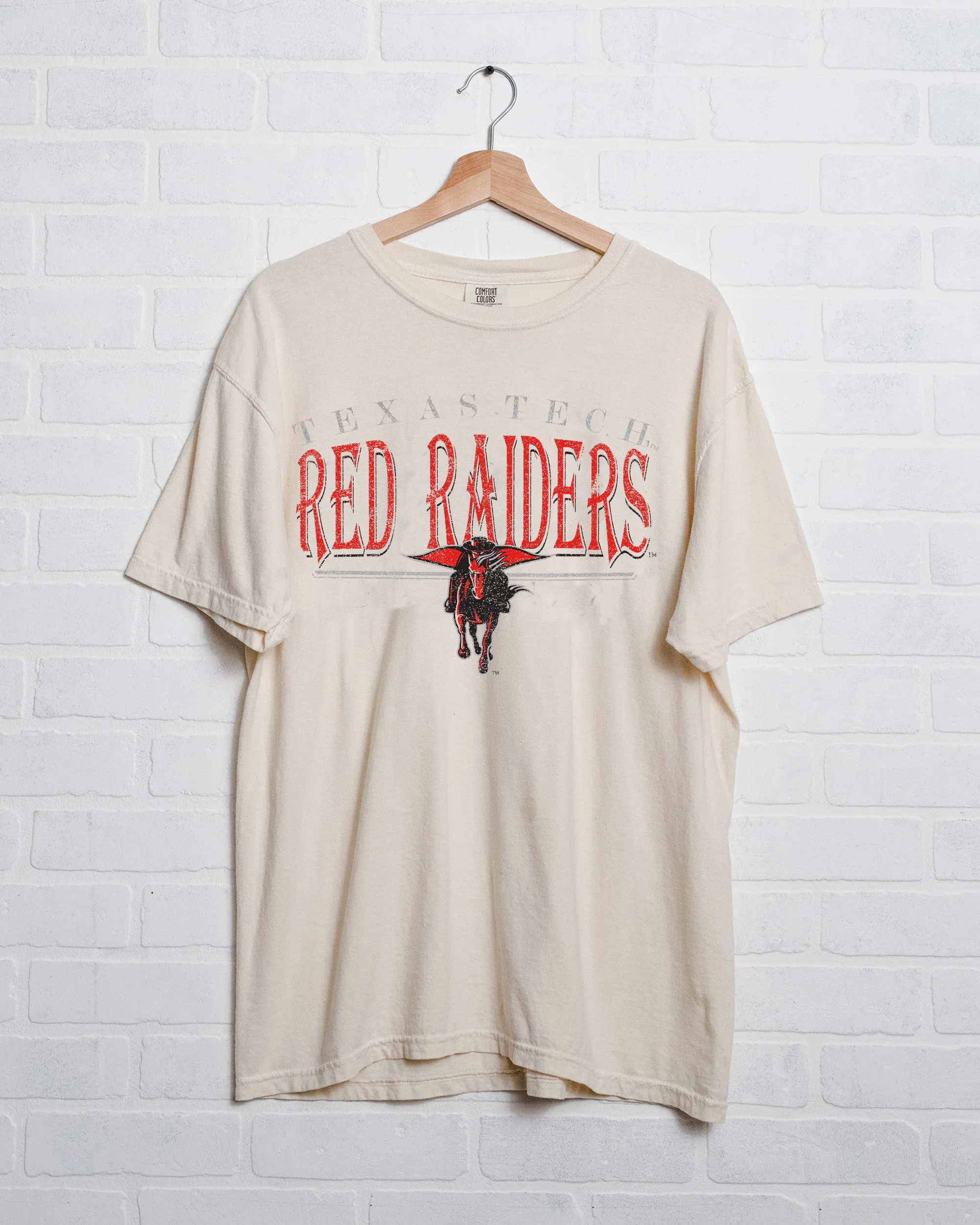 Texas Tech 80s Ivory Tee