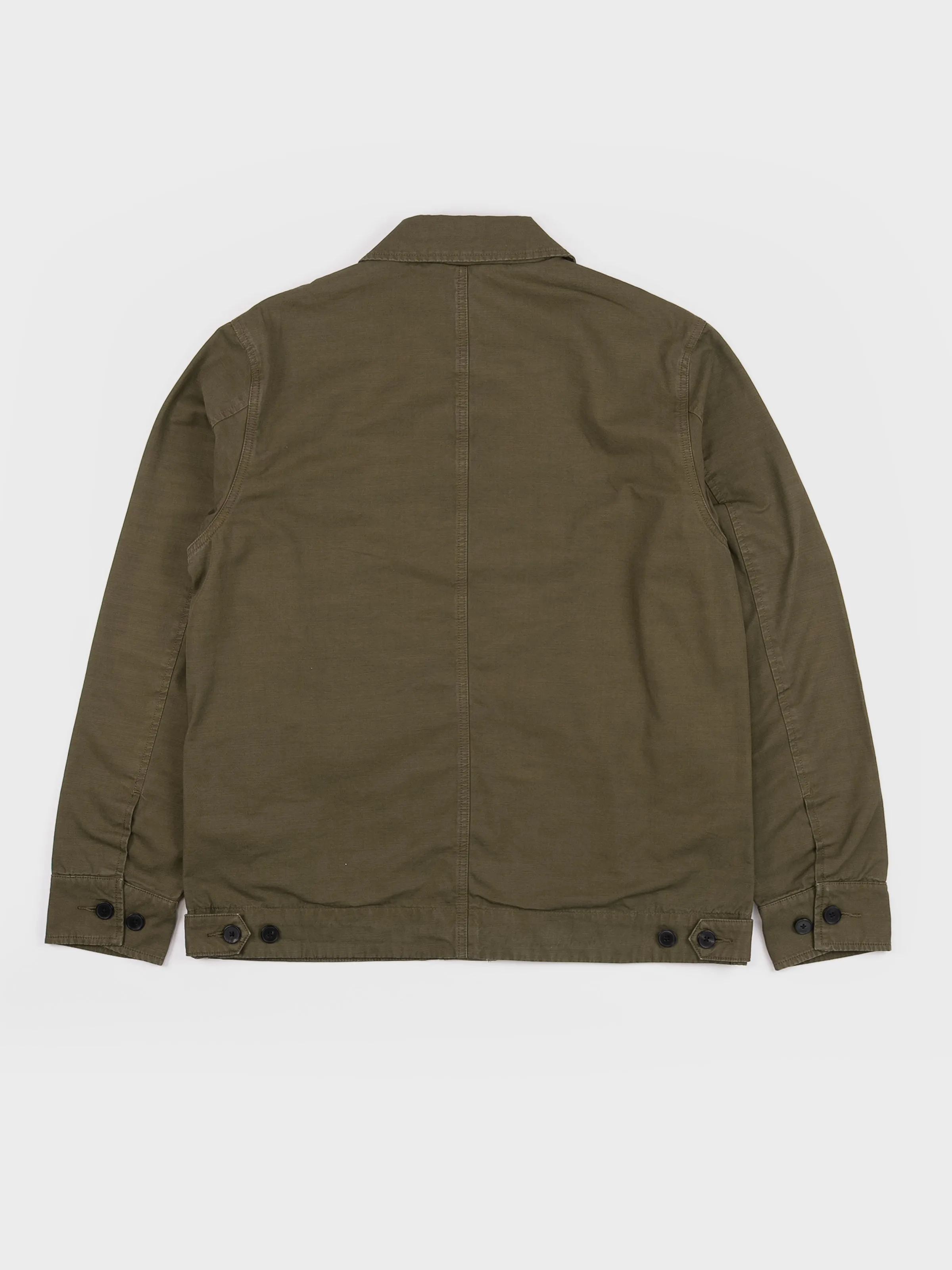 TOAST Garment Dyed Coach Jacket - Artichoke