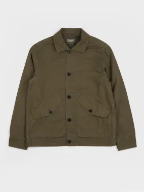 TOAST Garment Dyed Coach Jacket - Artichoke