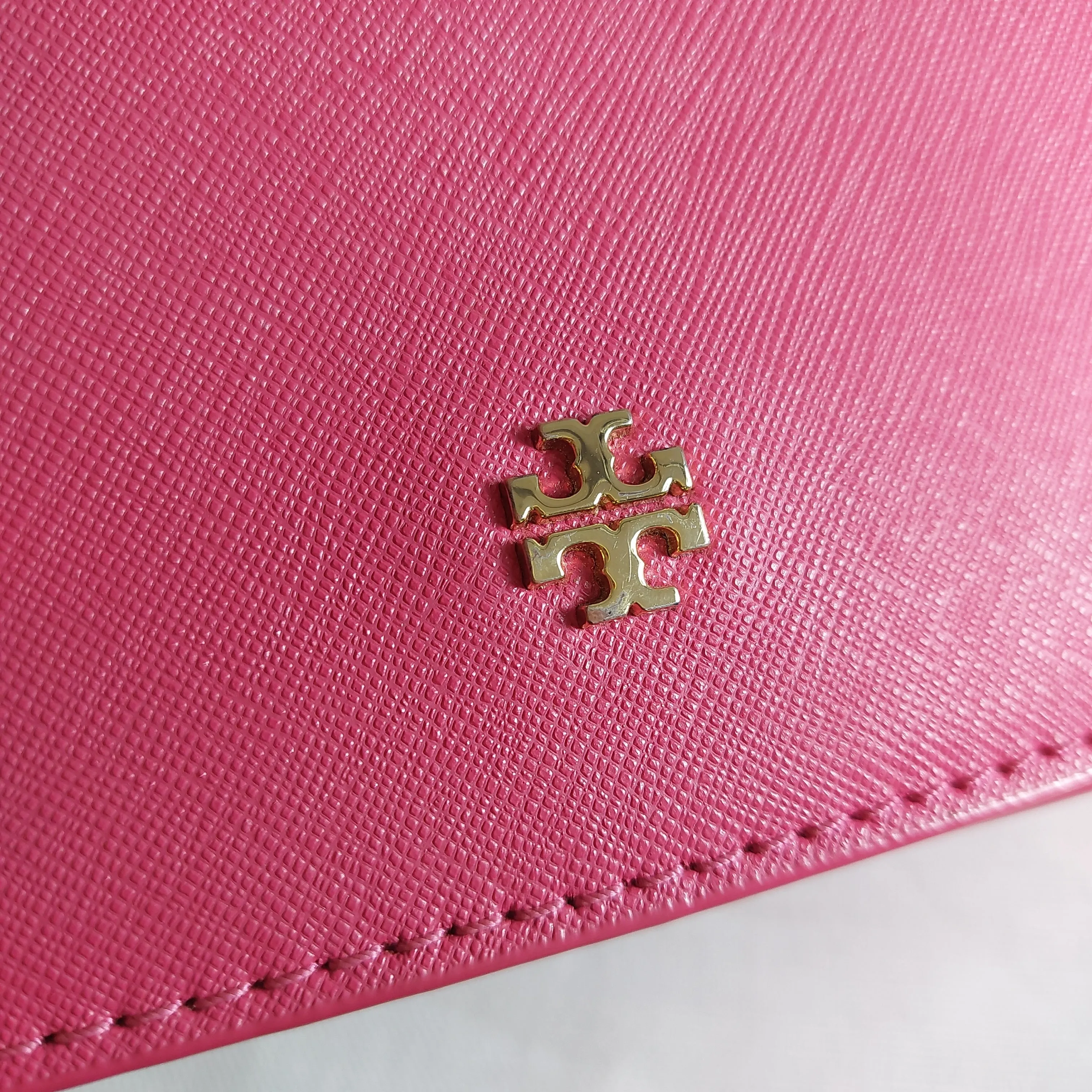 Tory Burch York Combo Hot Pink Leather Crossbody Bag | Brand New |