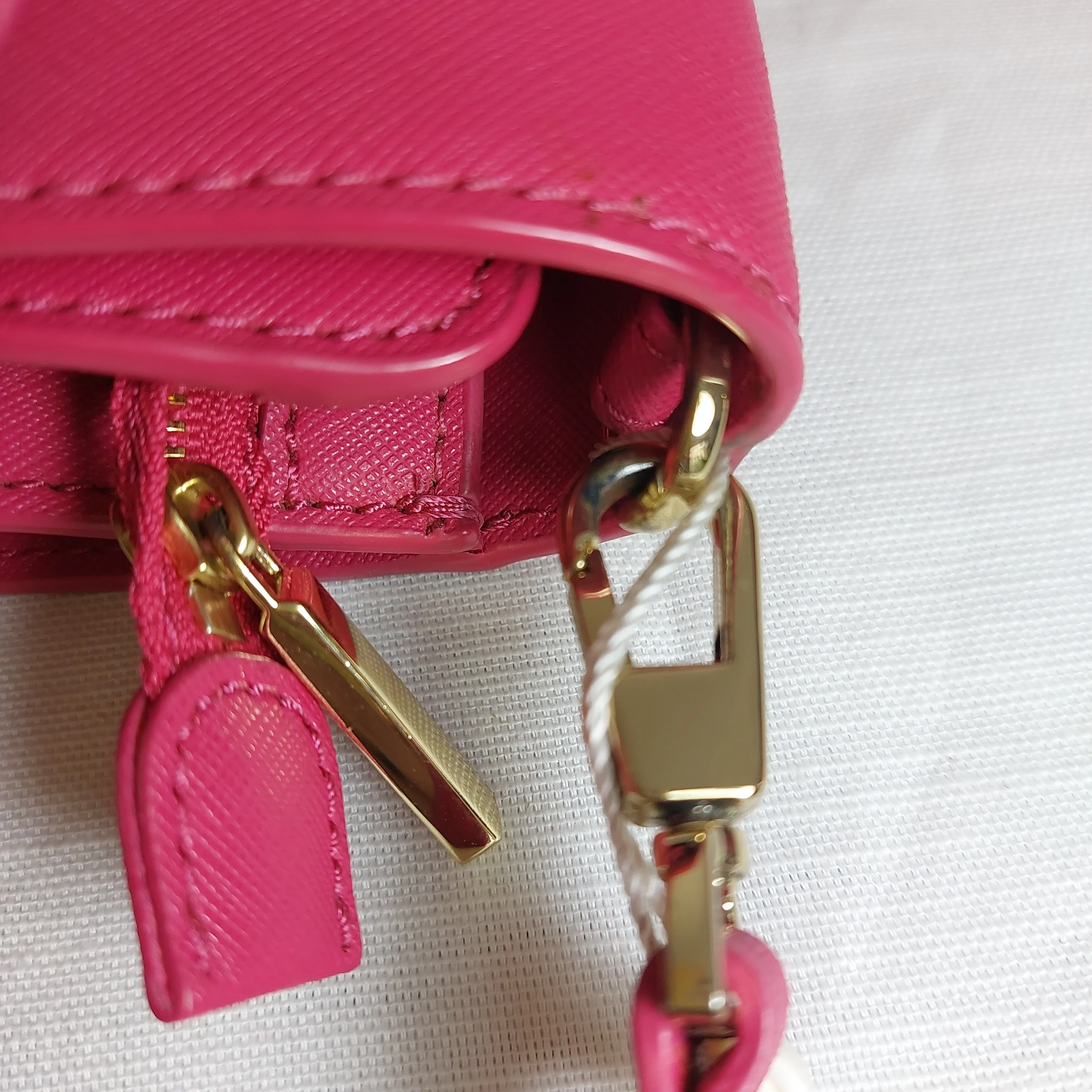 Tory Burch York Combo Hot Pink Leather Crossbody Bag | Brand New |