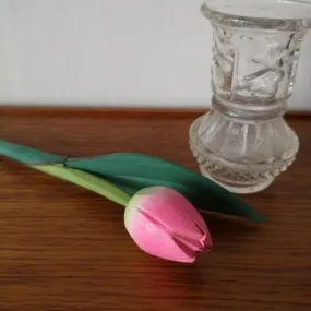 Vintage handmade wooden flower | ヴィンテージハンドメイドフラワー