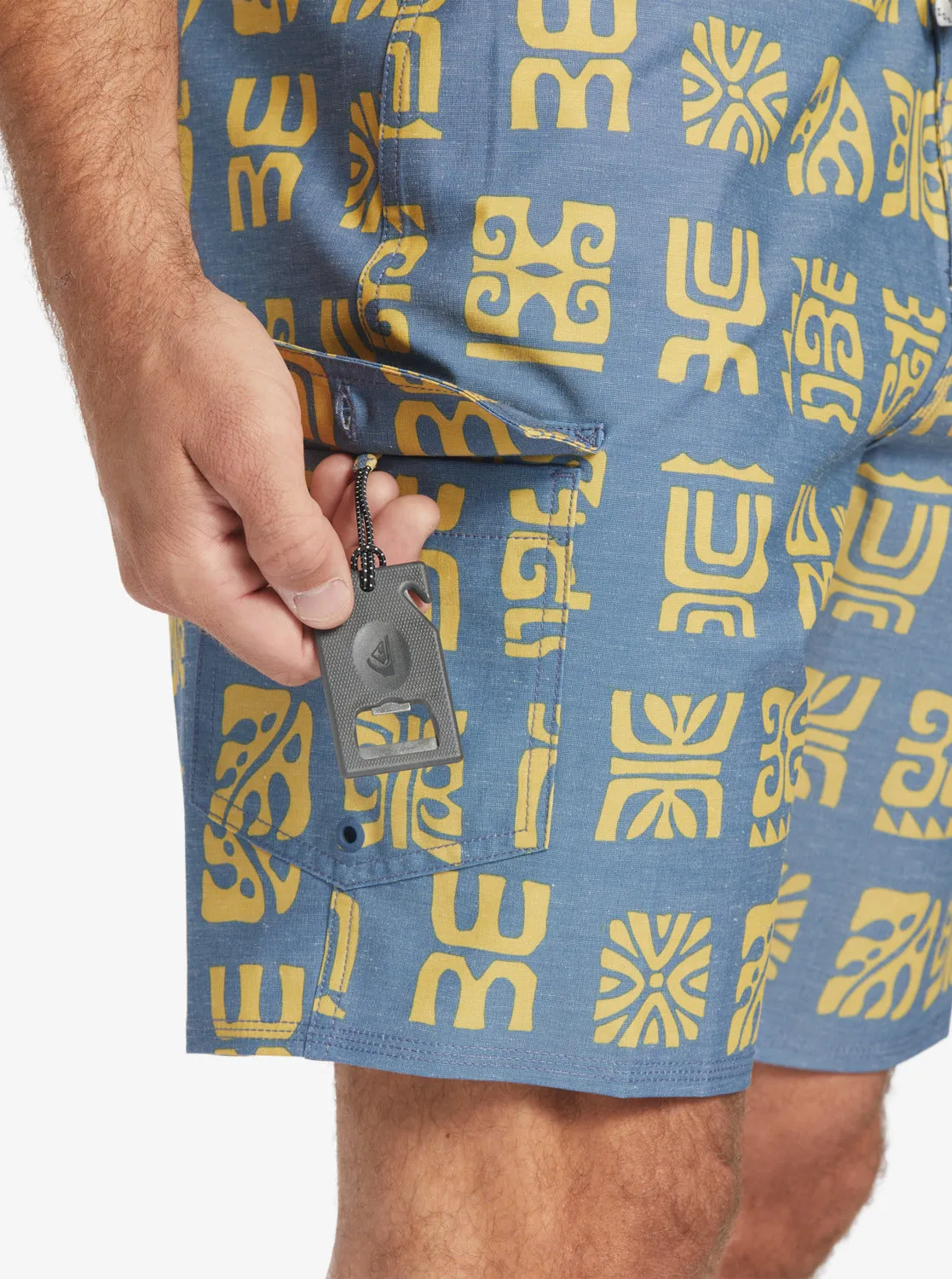 Waterman Channel Paddle 20 Boardshorts - Ensign Blue Channel Paddle Bs