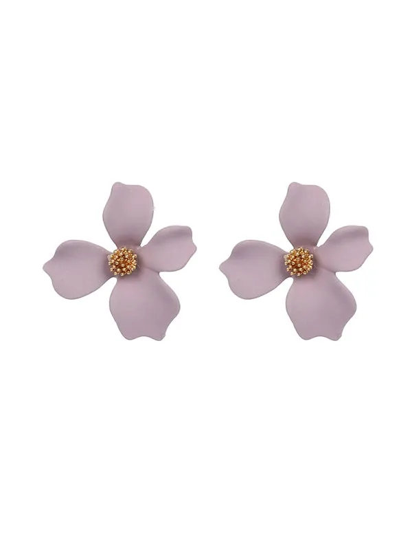 WealFeel Cute Frosted Flower Earrings