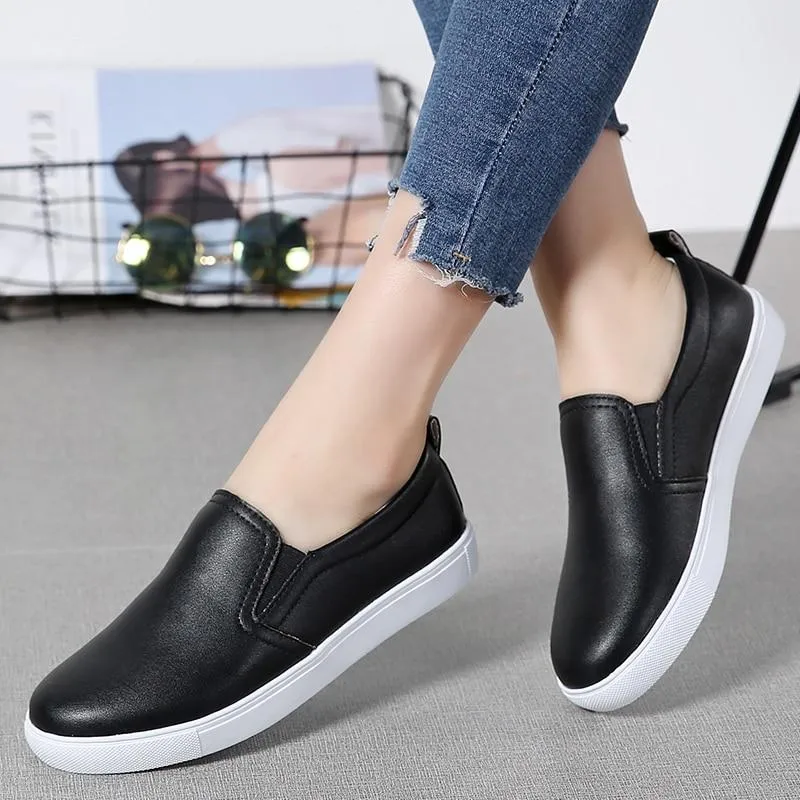 Women Spring Leather Shoes