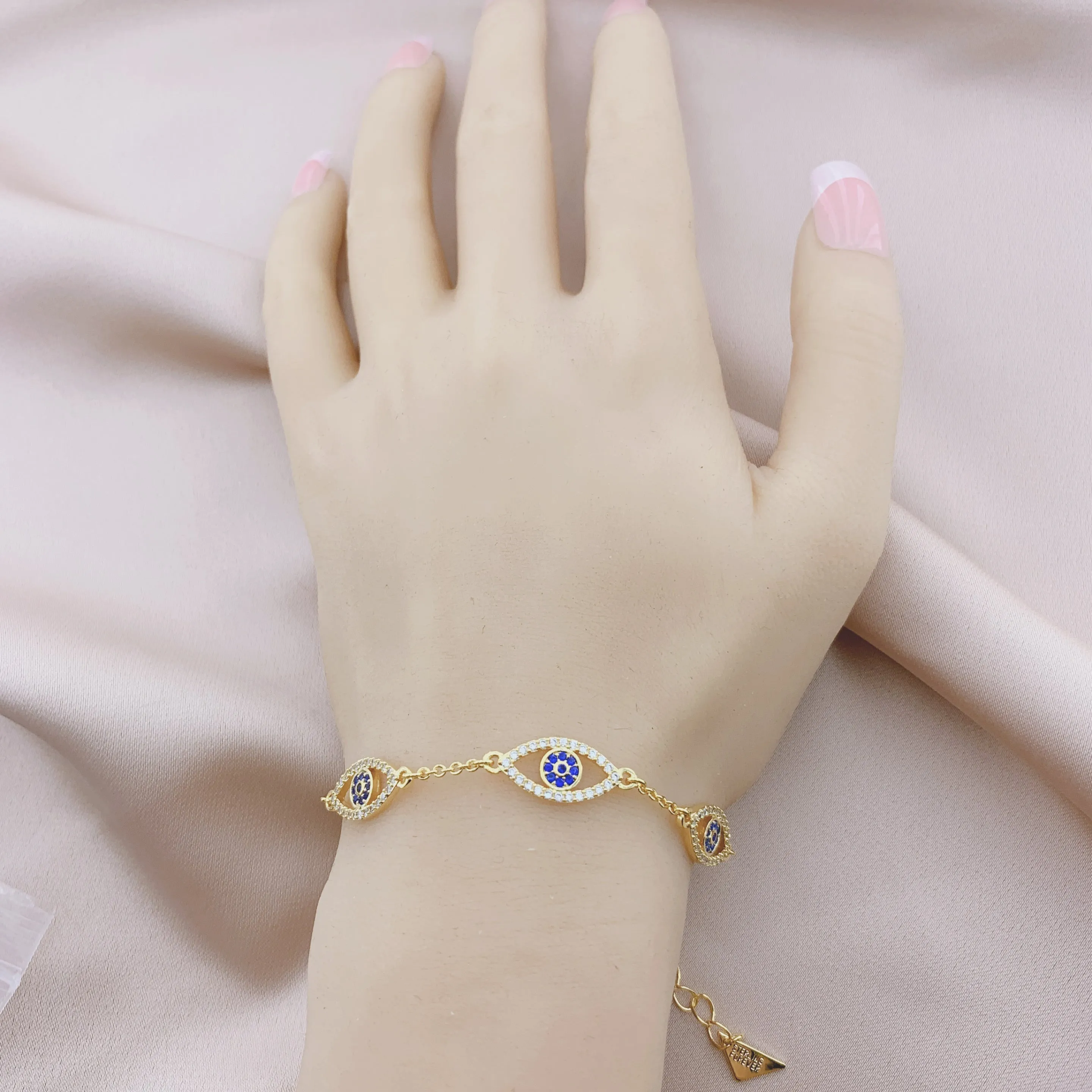 Women's Fashion CZ Evil eye Bracelet