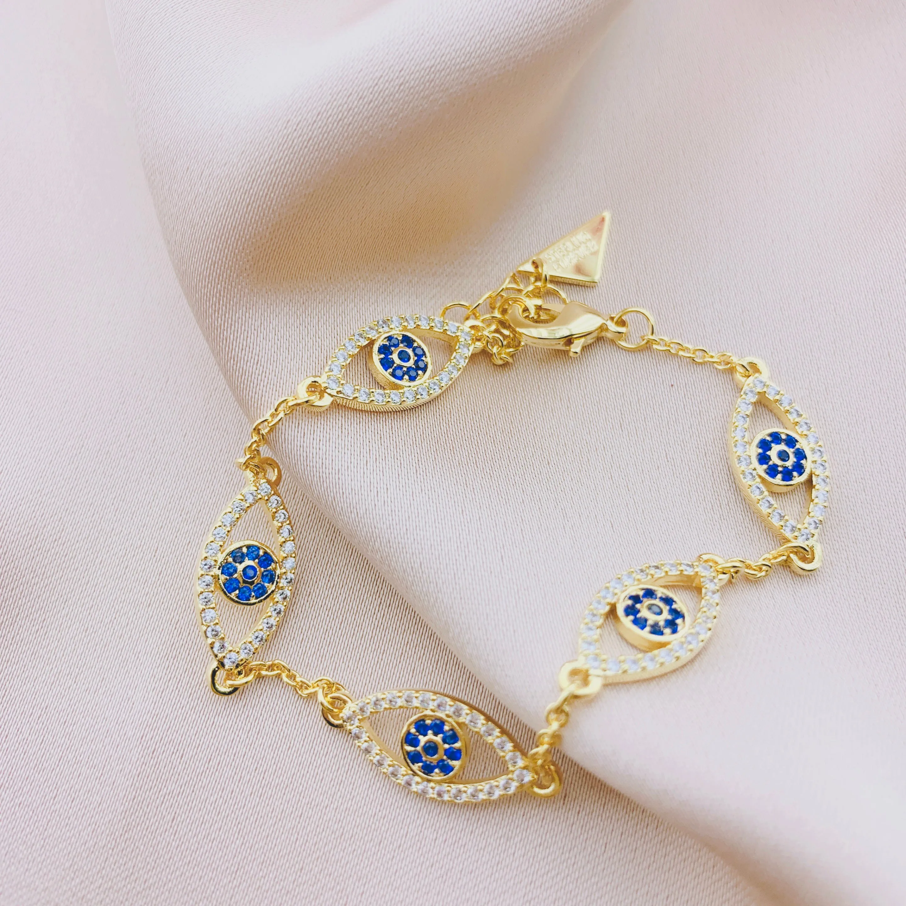 Women's Fashion CZ Evil eye Bracelet