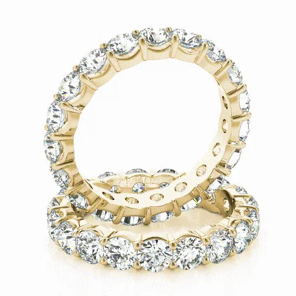 XENA 2.8 Carat Diamond Eternity Band in 14K - 18K Gold or Platinum 15 pointer G Color SI1 Clarity U Shape Shared Prong By Mike Nekta SIZE 4.5 to 5.5