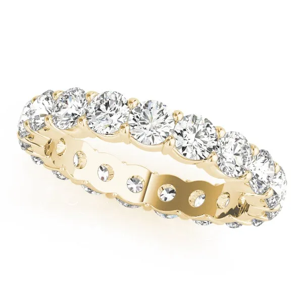 XENA 4.3 Carat Diamond Eternity Band in 14K - 18K Gold or Platinum 25 pointer G Color SI1 Clarity U Shape Shared Prong By Mike Nekta SIZE 7.5 to 8.5